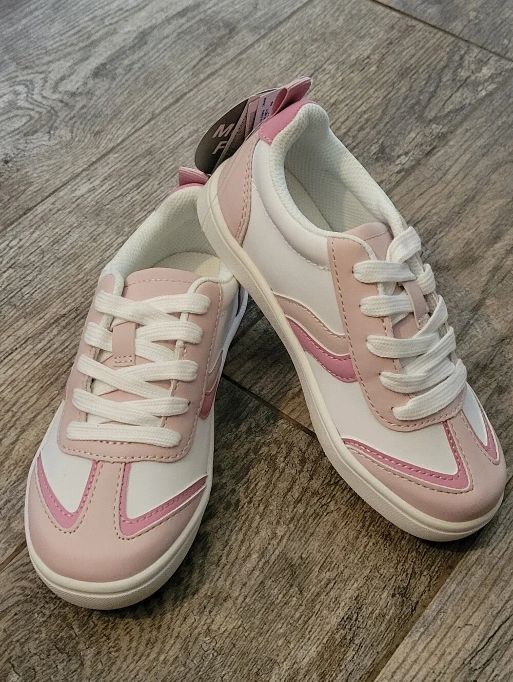 GAP Kids Trainer Sneaker Shoes Pink Colorblock Memory Foam Lace Up Barbiecore